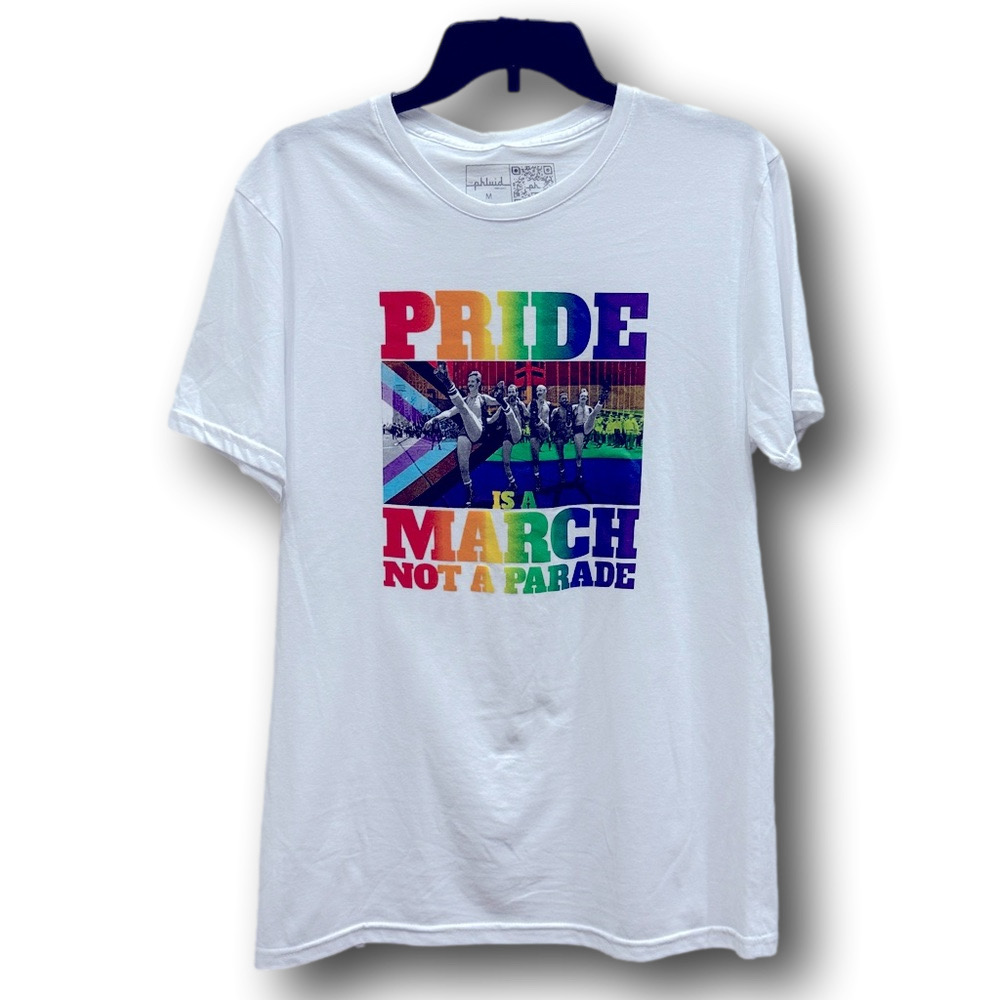 "Pride Is A March, Not A Parade" Pride Graphic T-Shirt - Size Medium - NWT